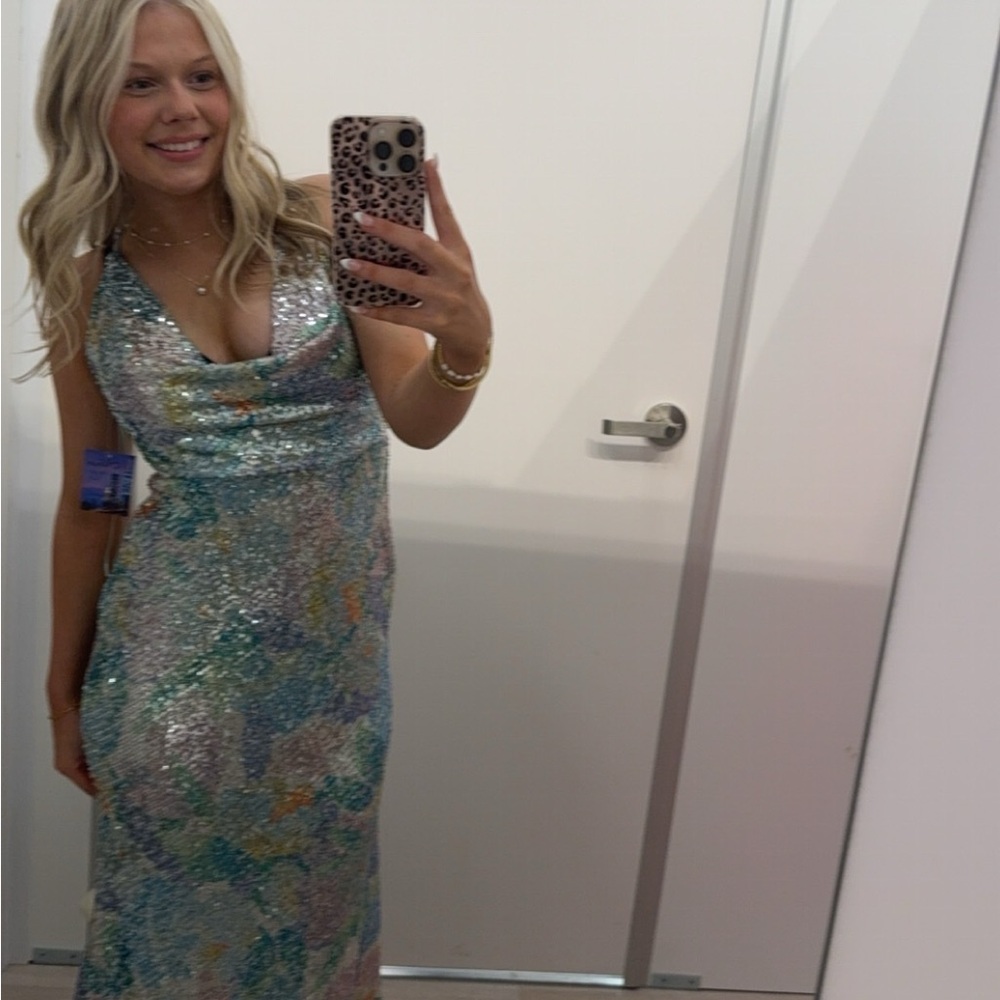Colorful Sequin dress